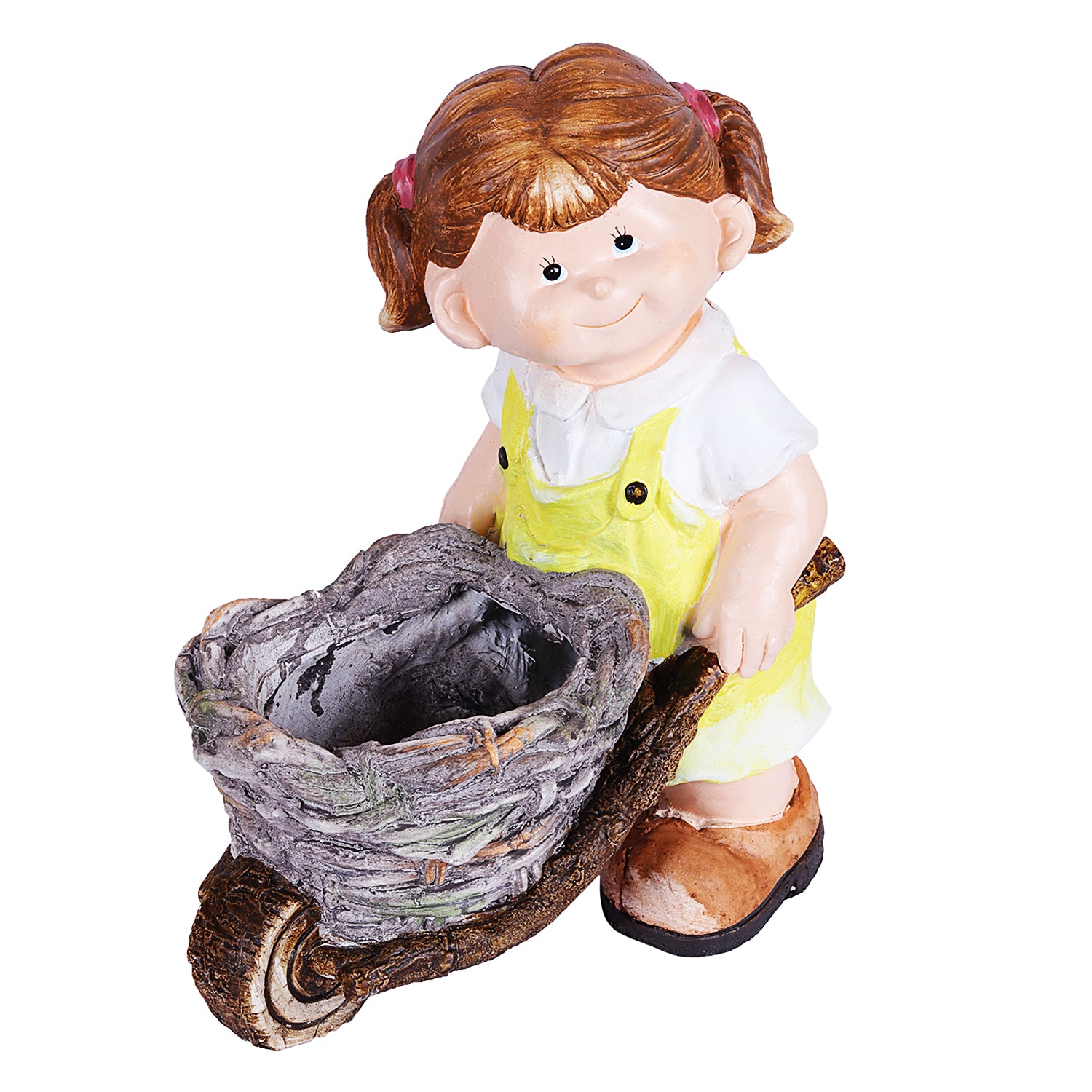 Girl pushing Trolley with Pot - myBageecha