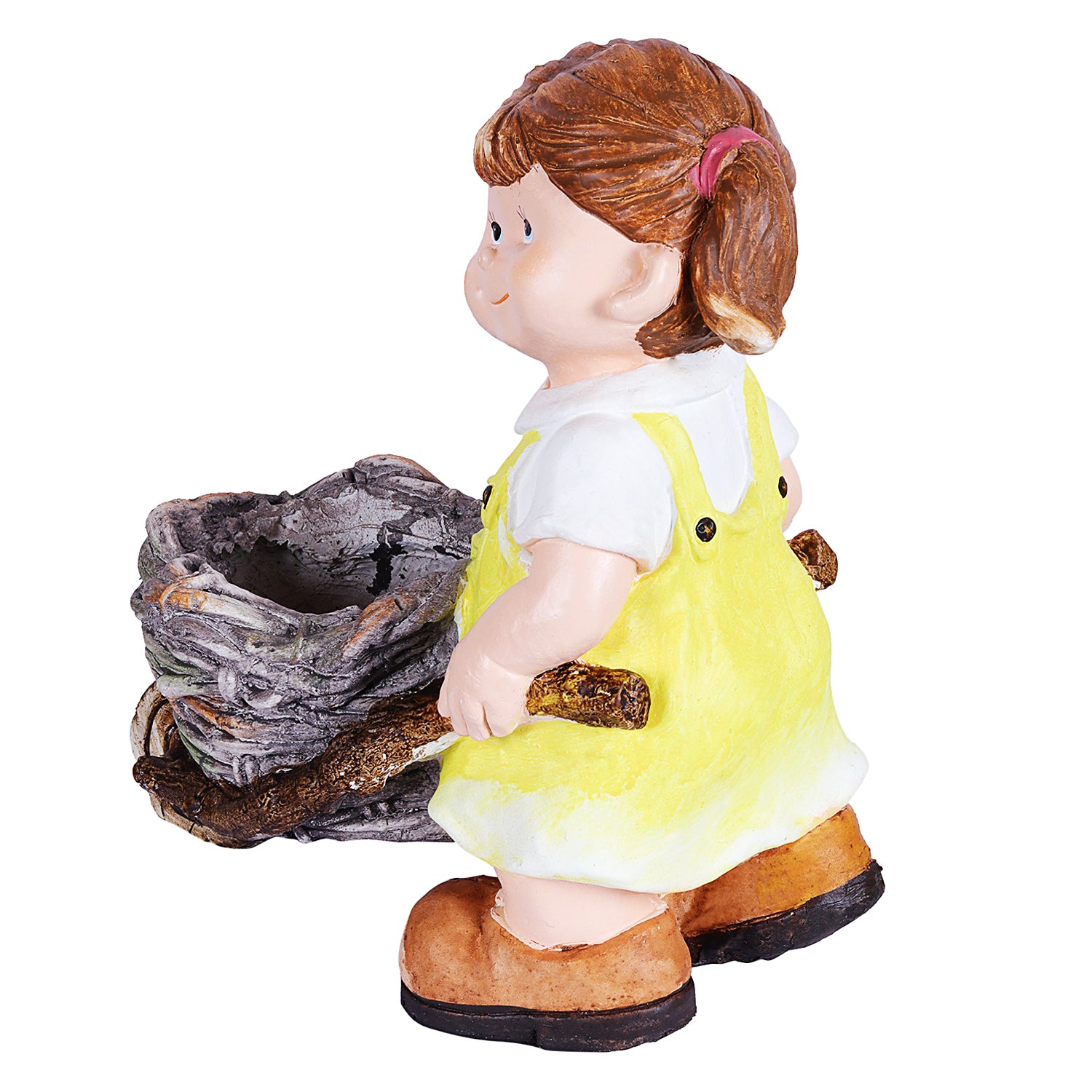 Girl pushing Trolley with Pot - myBageecha