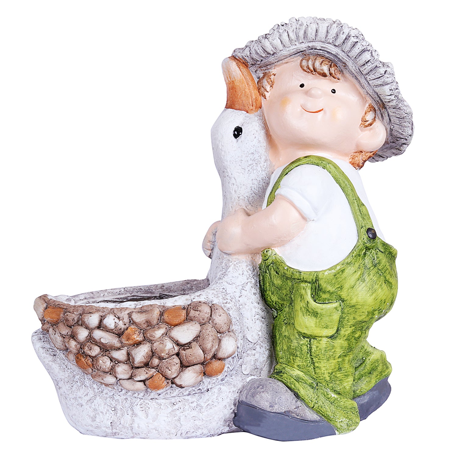 Boy with Duck Planter - myBageecha