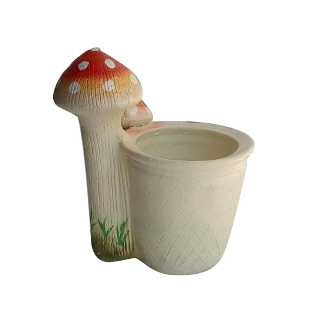 Planter with 3 Red Mushroom Planter - myBageecha