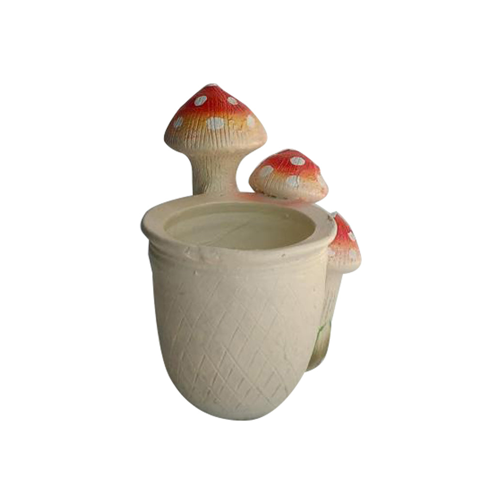 Planter with 3 Red Mushroom Planter - myBageecha