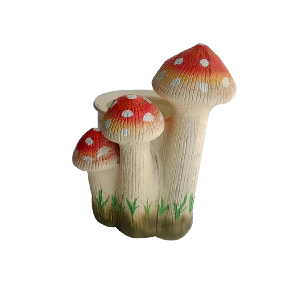 Planter with 3 Red Mushroom Planter - myBageecha