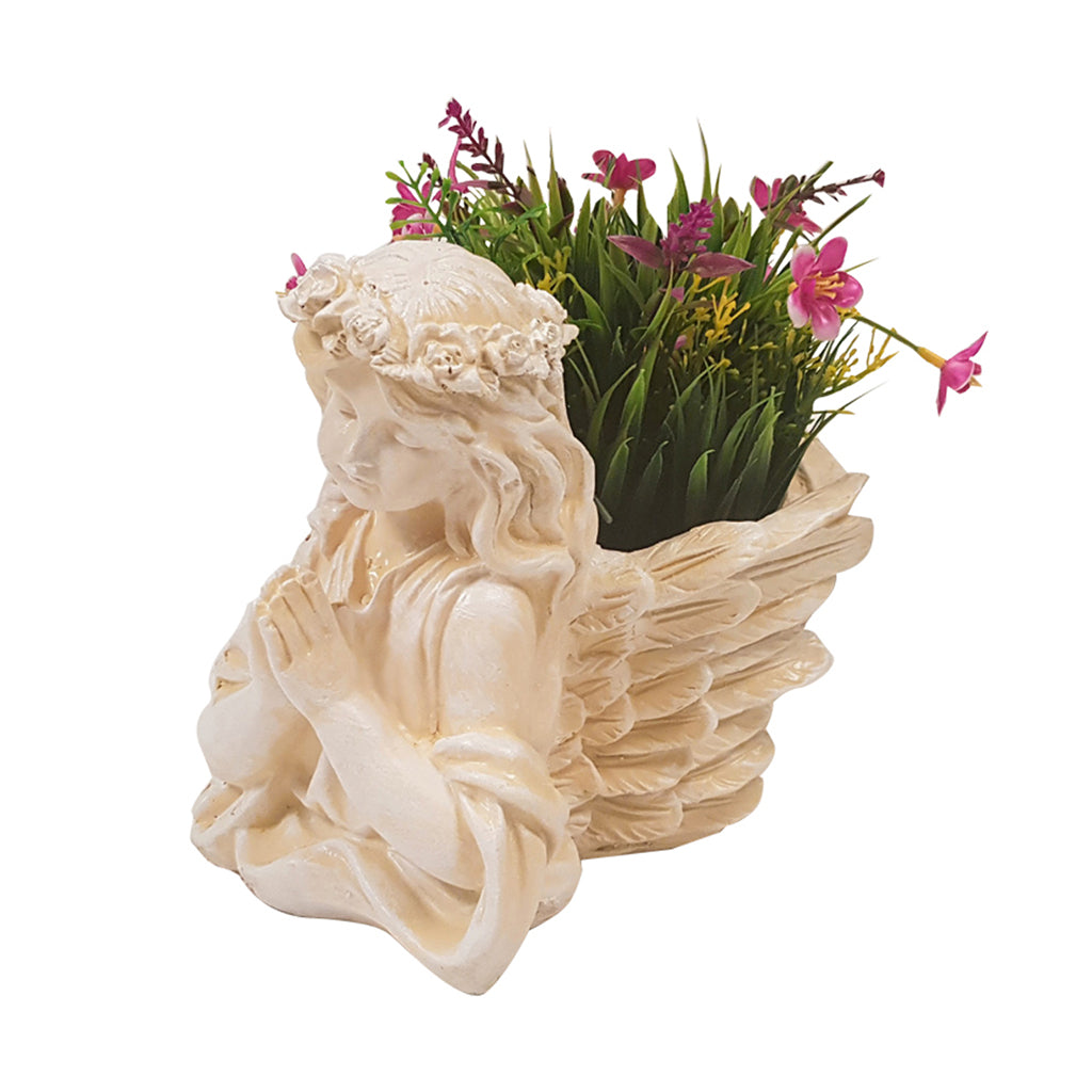 Wonderland Praying Angel Flower Pot in Resin - myBageecha