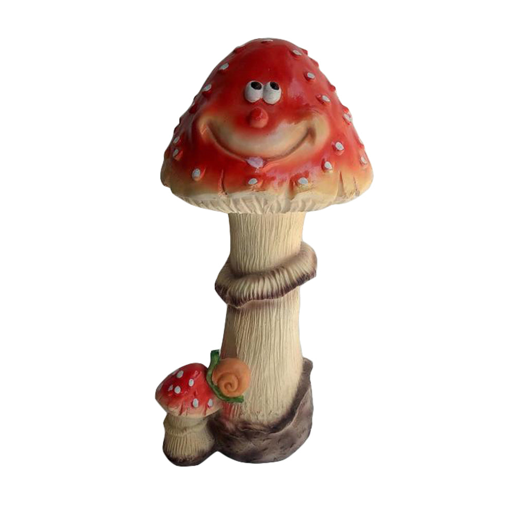 Smiley 14 inch Big Mushroom Decoration - myBageecha