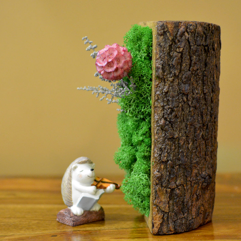 Cool-toned preserved blooms – close-up décor