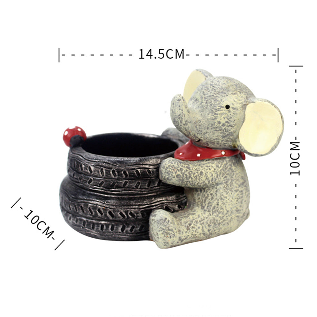 Baby Elephant Resin Succulent Pot - myBageecha