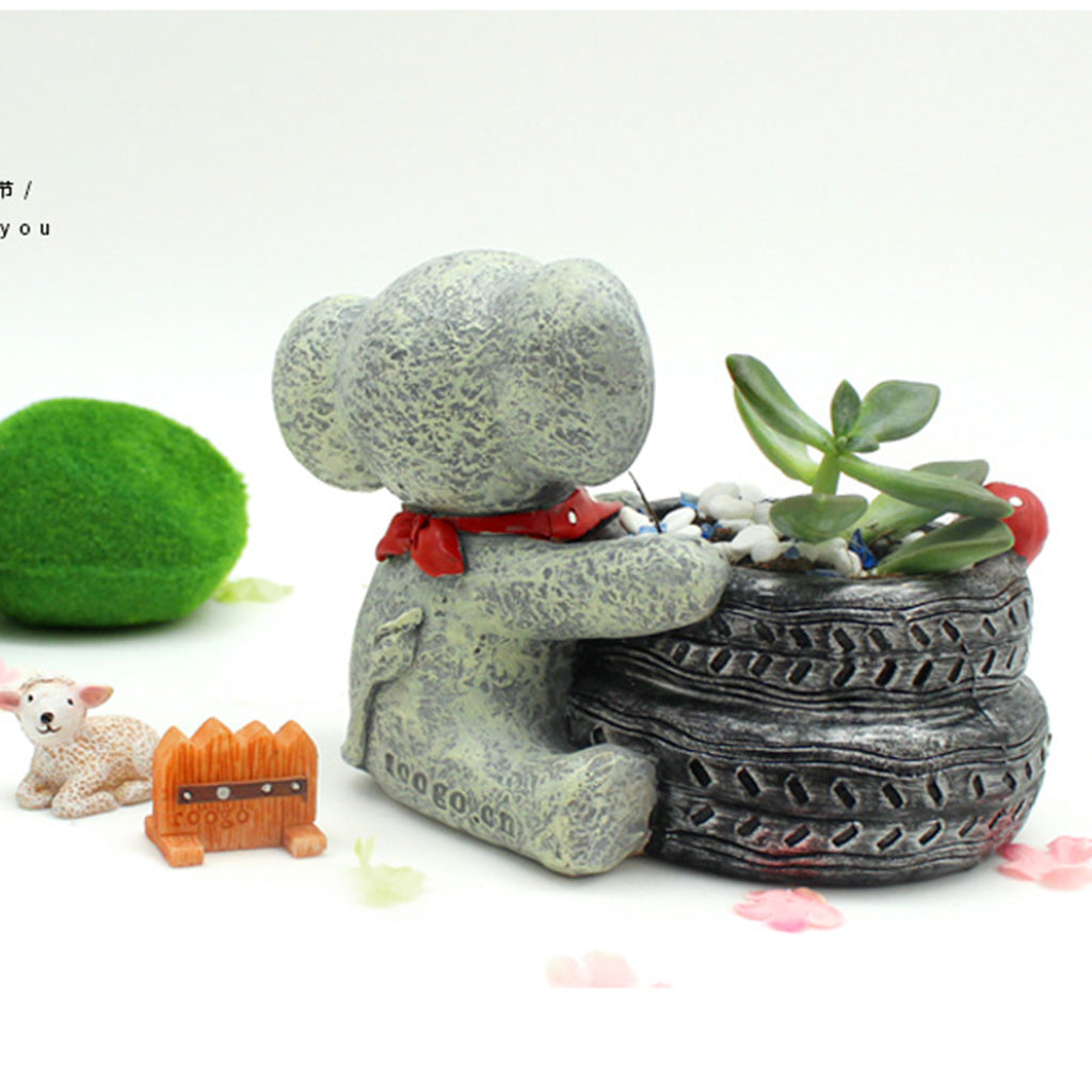 Baby Elephant Resin Succulent Pot - myBageecha