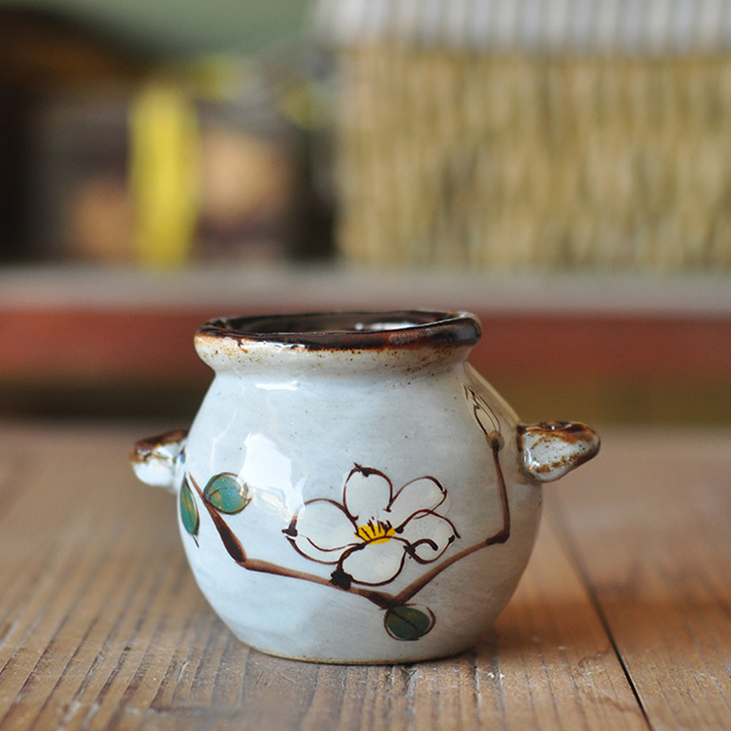 Crude Flower Ceramic Pot - myBageecha