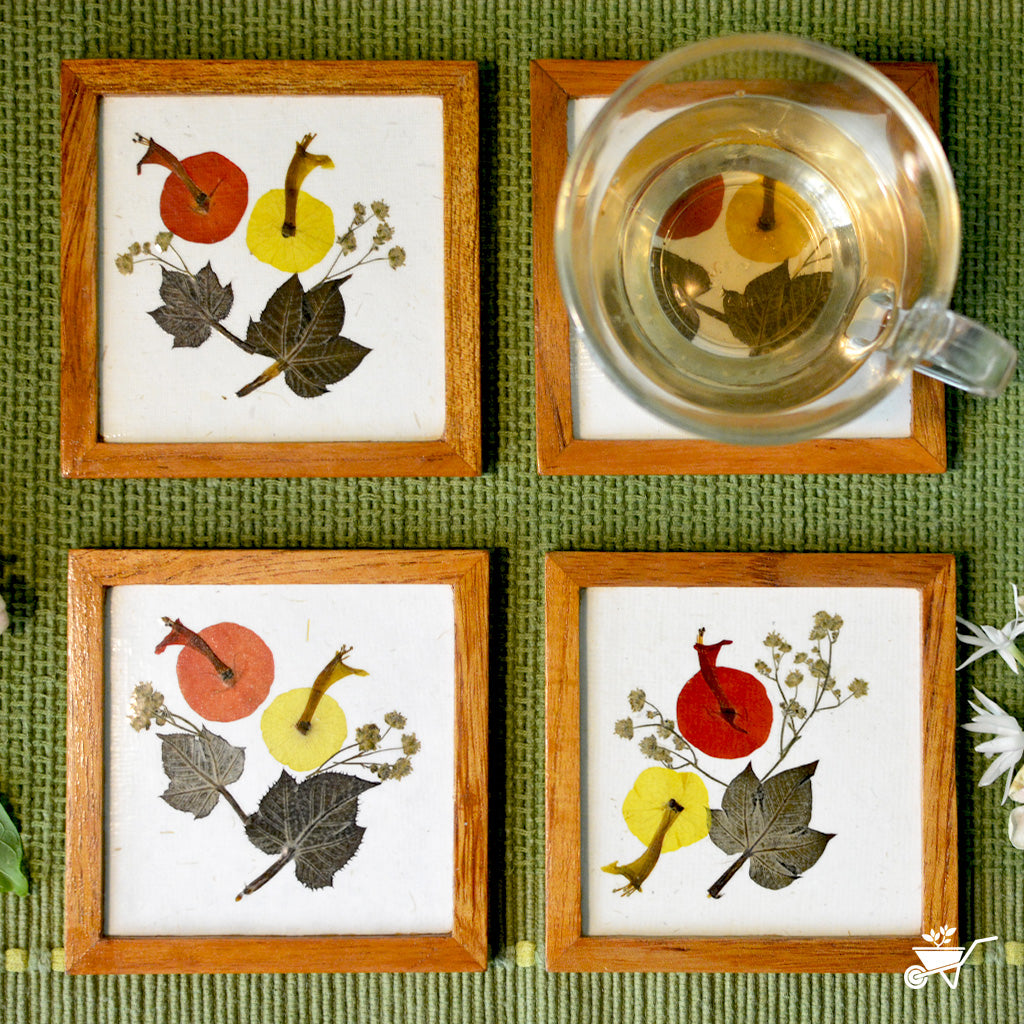 Curious Tale Dried Flower Coaster - myBageecha