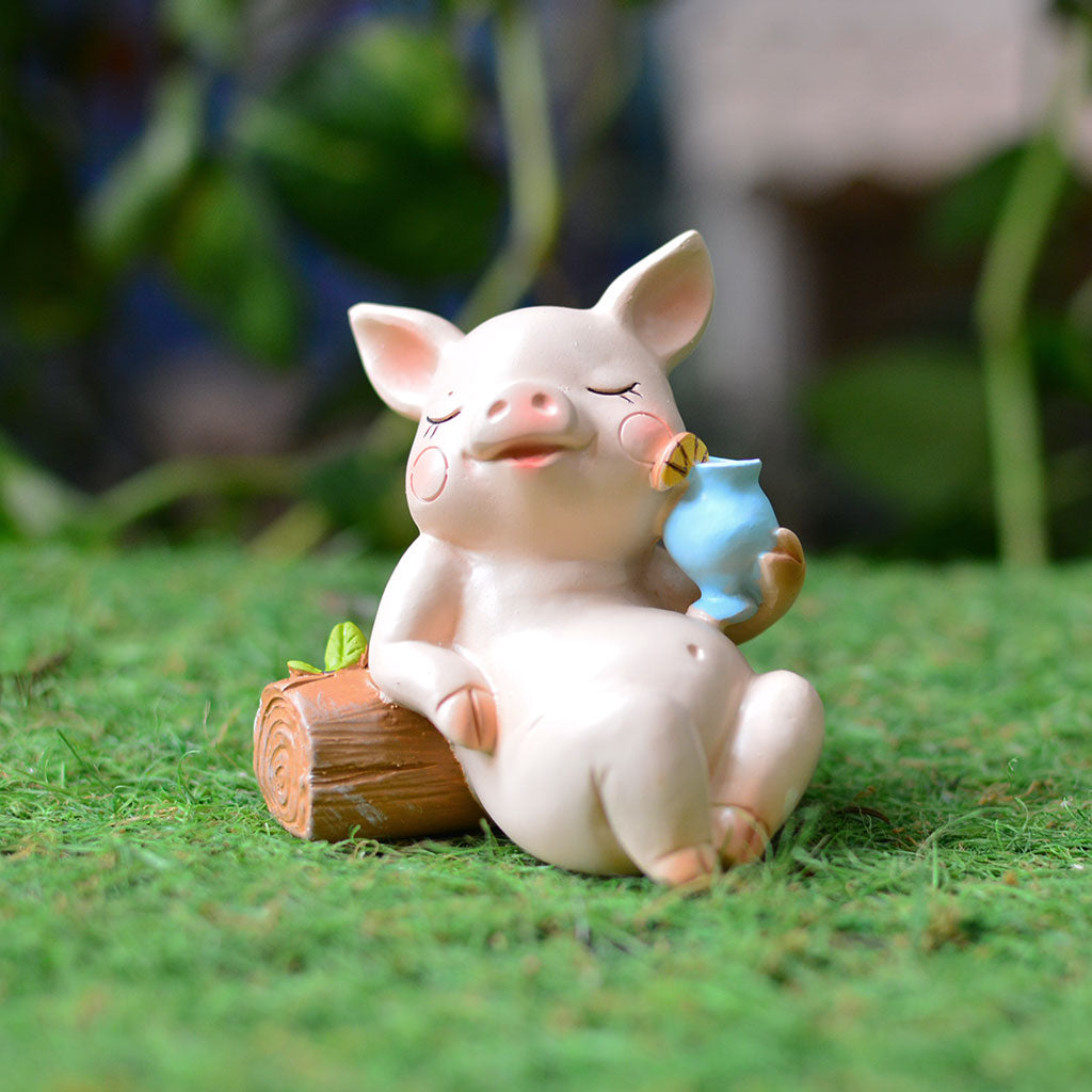 Miniature Cute Pig Relaxing Decor - myBageecha