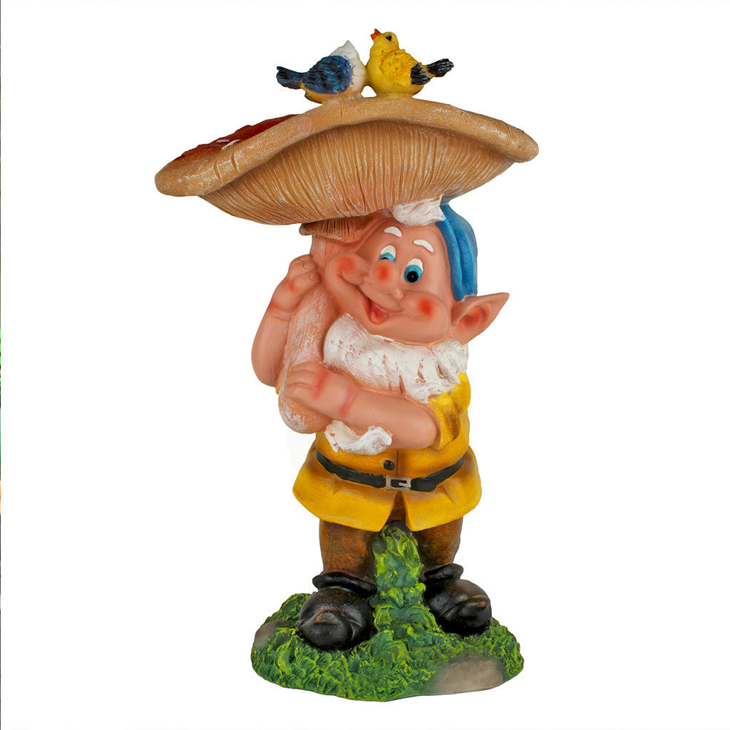Dwarf Holding Mushroom Bird Feeder Garden Essentials myBageecha - myBageecha