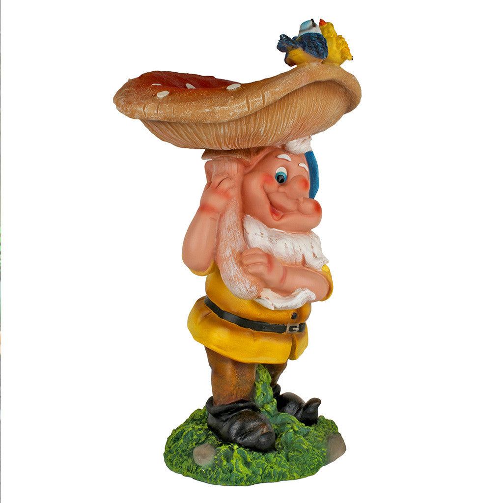 Dwarf Holding Mushroom Bird Feeder Garden Essentials myBageecha - myBageecha