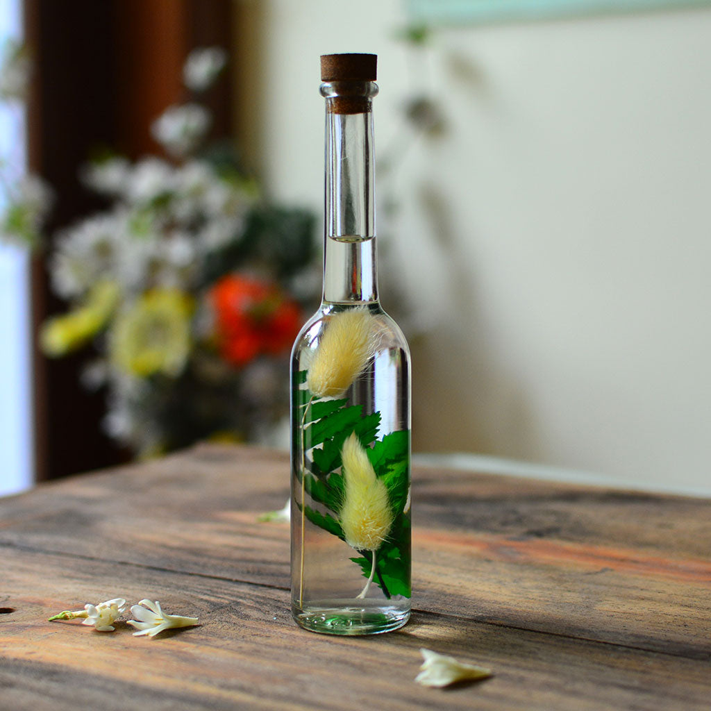 Close-up of Fluffy Scrubs Preserved Flower Tabletop by myBageecha – soft, pastel preserved flowers.