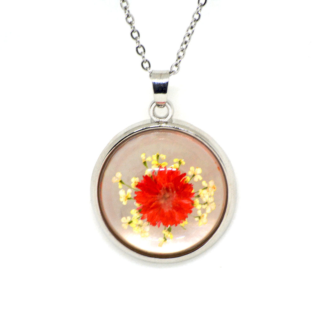 Fragrant Vigour Real Dried Flower Necklace - myBageecha