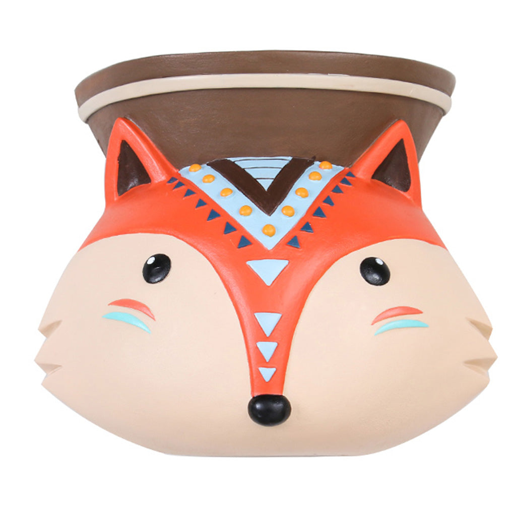 Hanging Tribal Fox Resin Succulent Pot - myBageecha