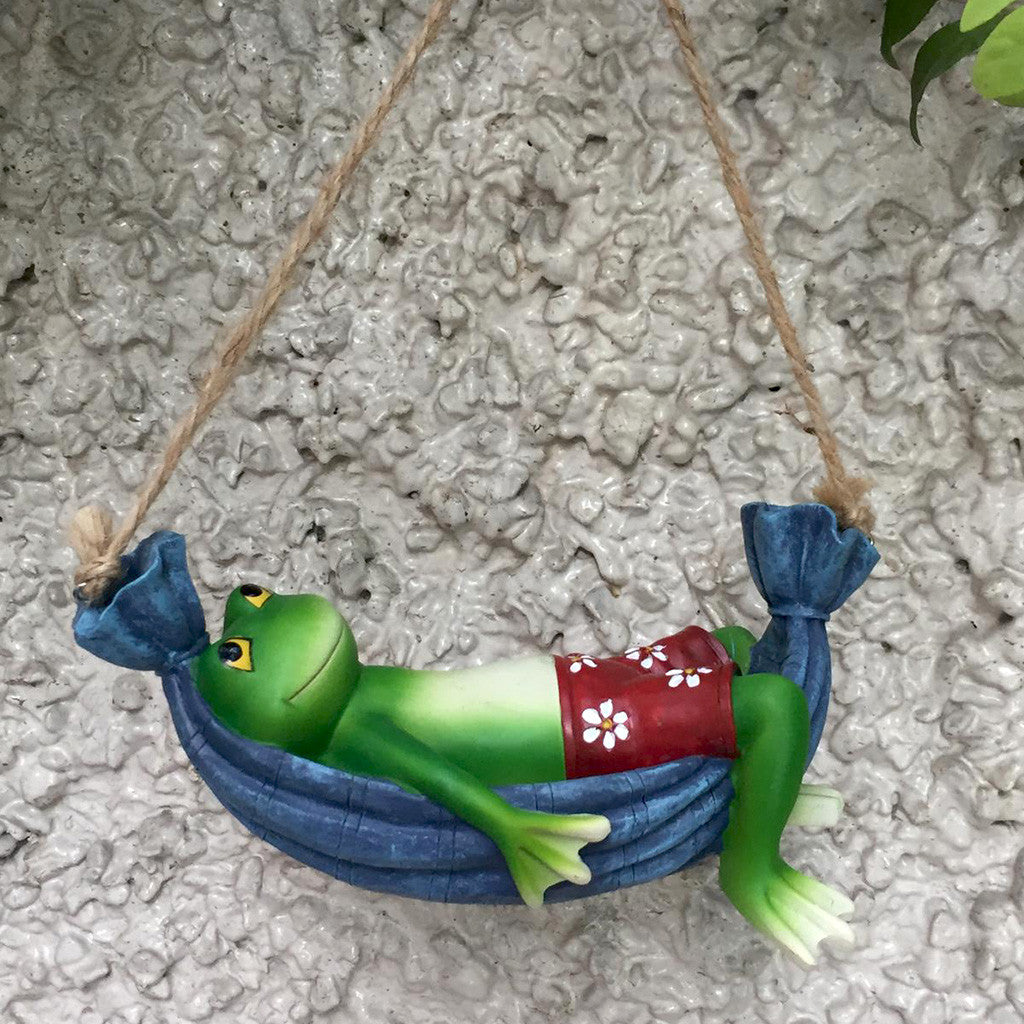 Frog on Hammock Decor Decor myBageecha - myBageecha