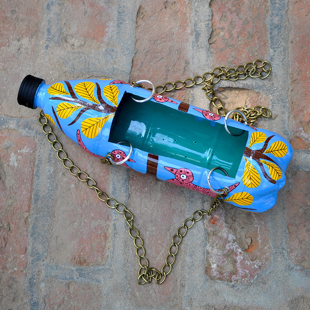 Hand-Painted Bird Theme Horizontal Pot Garden Essentials myBageecha - myBageecha