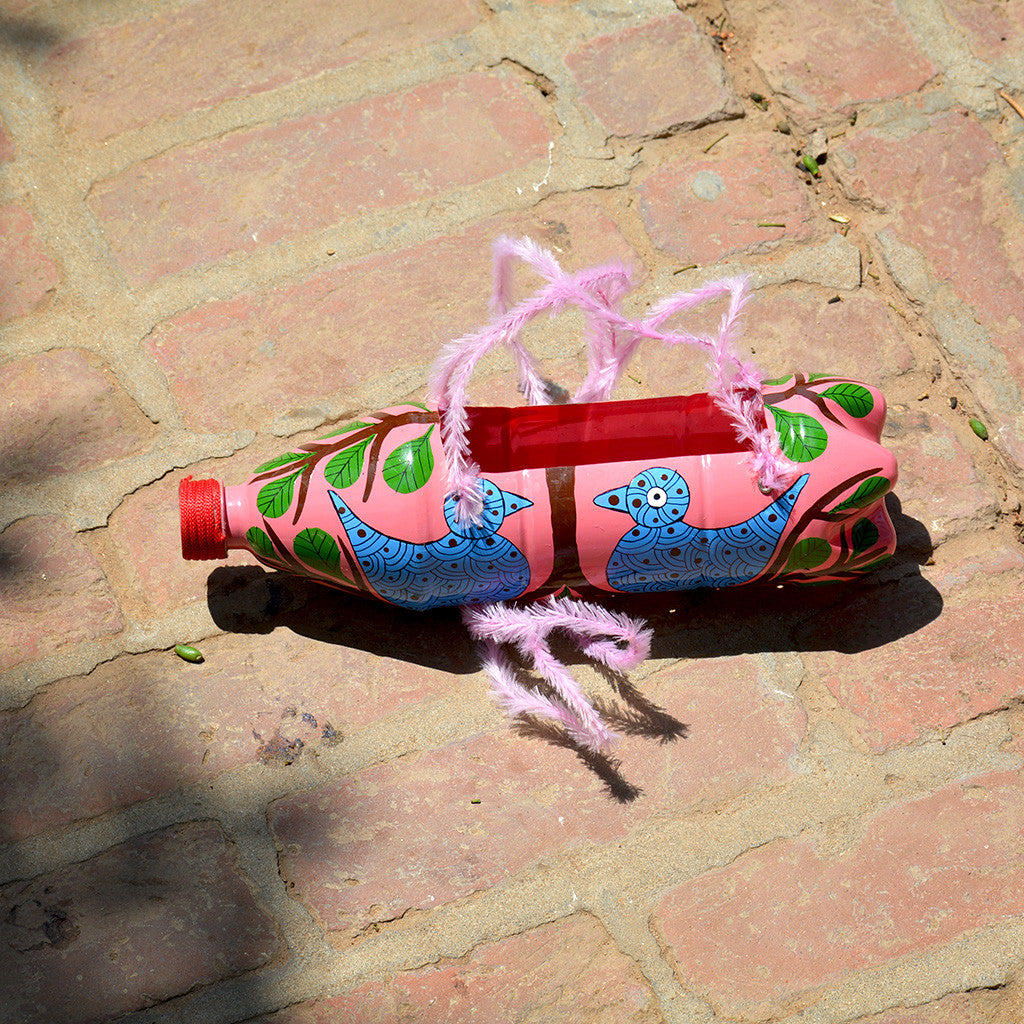 Hand-Painted Bird Theme Horizontal Pot Garden Essentials myBageecha - myBageecha