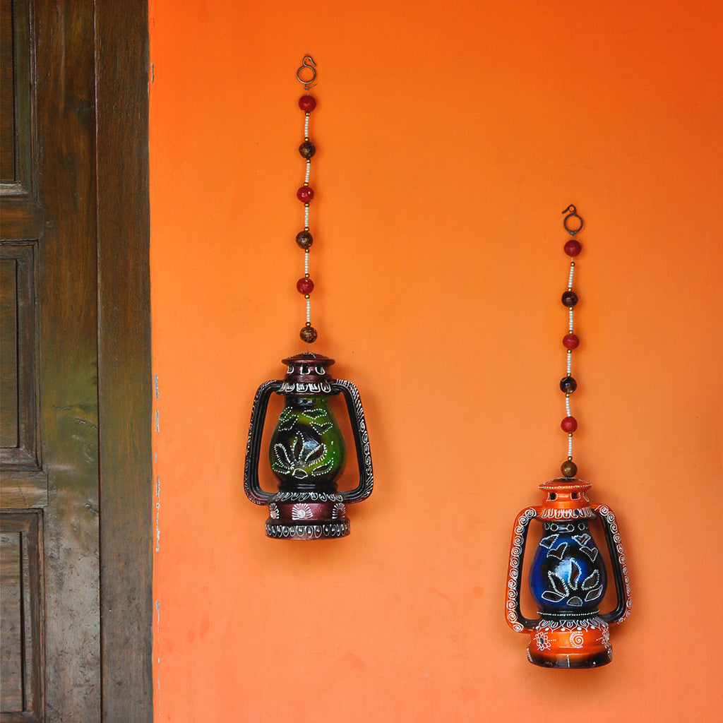 Decorative Terracotta Lantern (Set of 2) Decor myBageecha - myBageecha