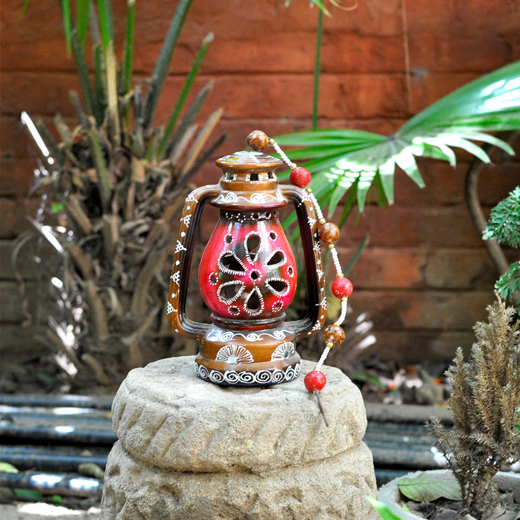Decorative Terracotta Lantern Decor myBageecha - myBageecha