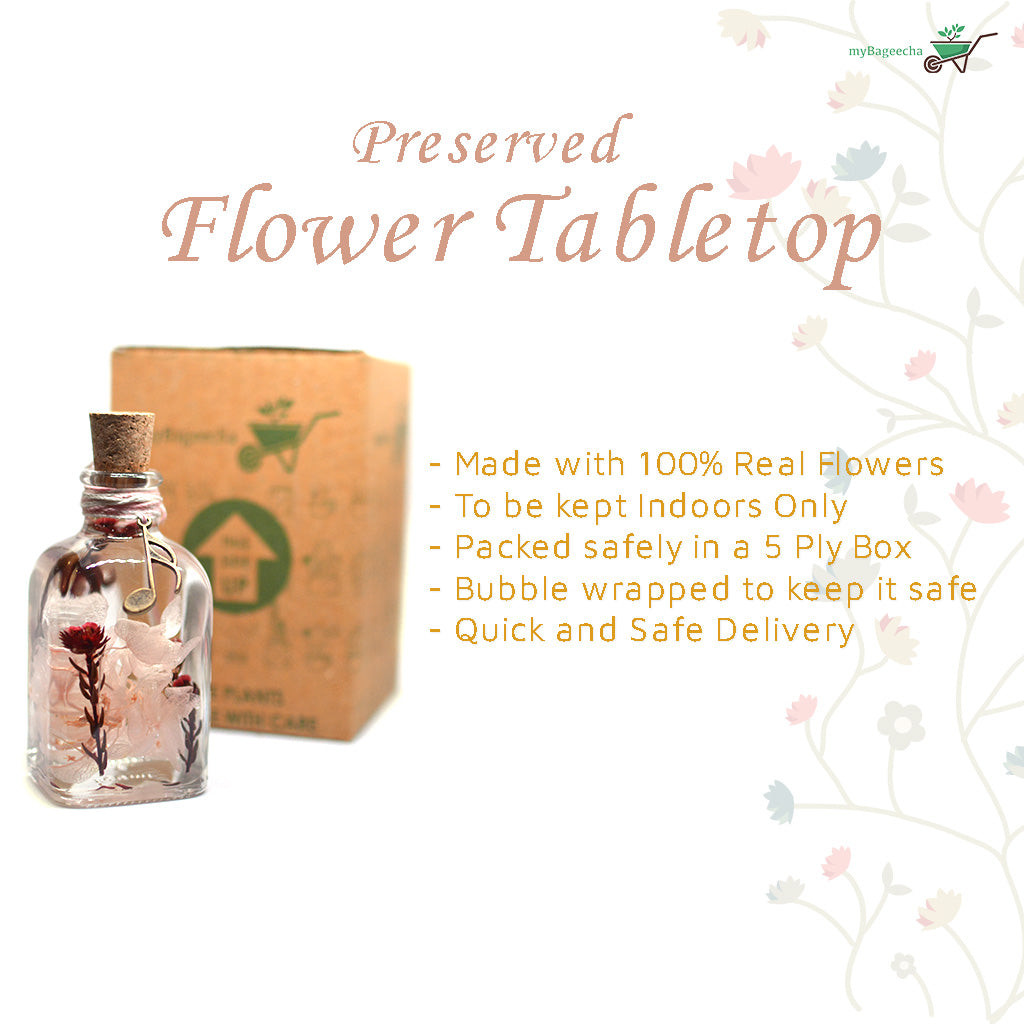 Notes in the Wild Preserved Flower Tabletop - myBageecha