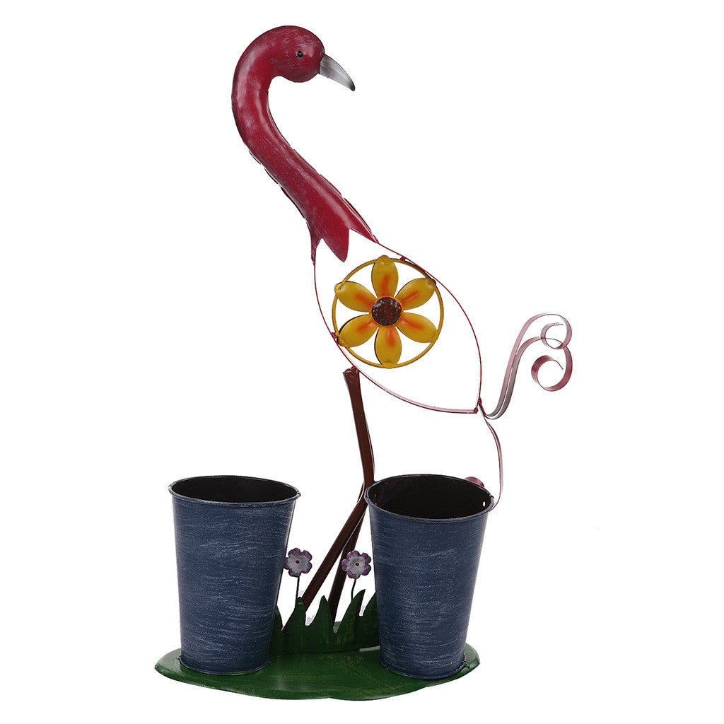 Pink Bird with 2 Pots Garden Essentials myBageecha - myBageecha