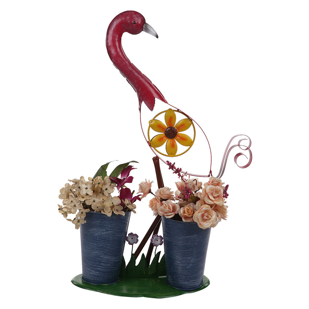 Pink Bird with 2 Pots Garden Essentials myBageecha - myBageecha