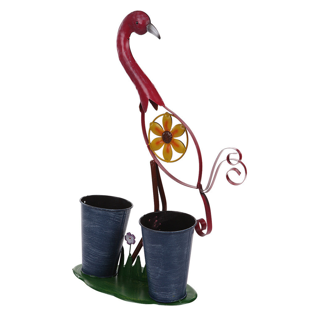 Pink Bird with 2 Pots Garden Essentials myBageecha - myBageecha
