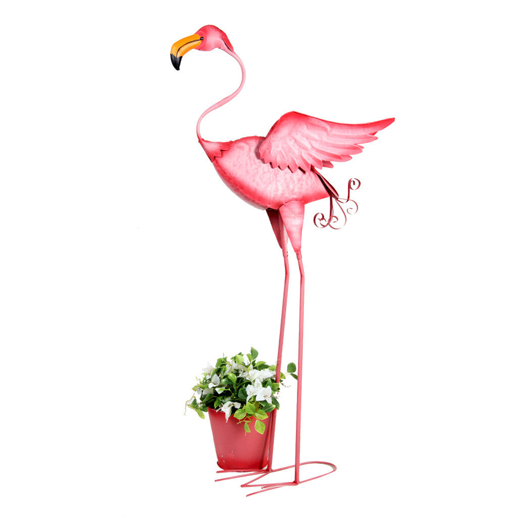 Pink Flamingo With Pot Garden Essentials myBageecha - myBageecha