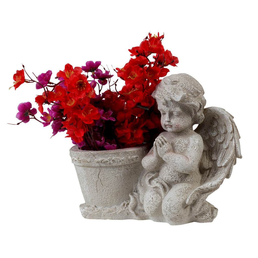 Praying Angel With Pot Garden Essentials myBageecha - myBageecha