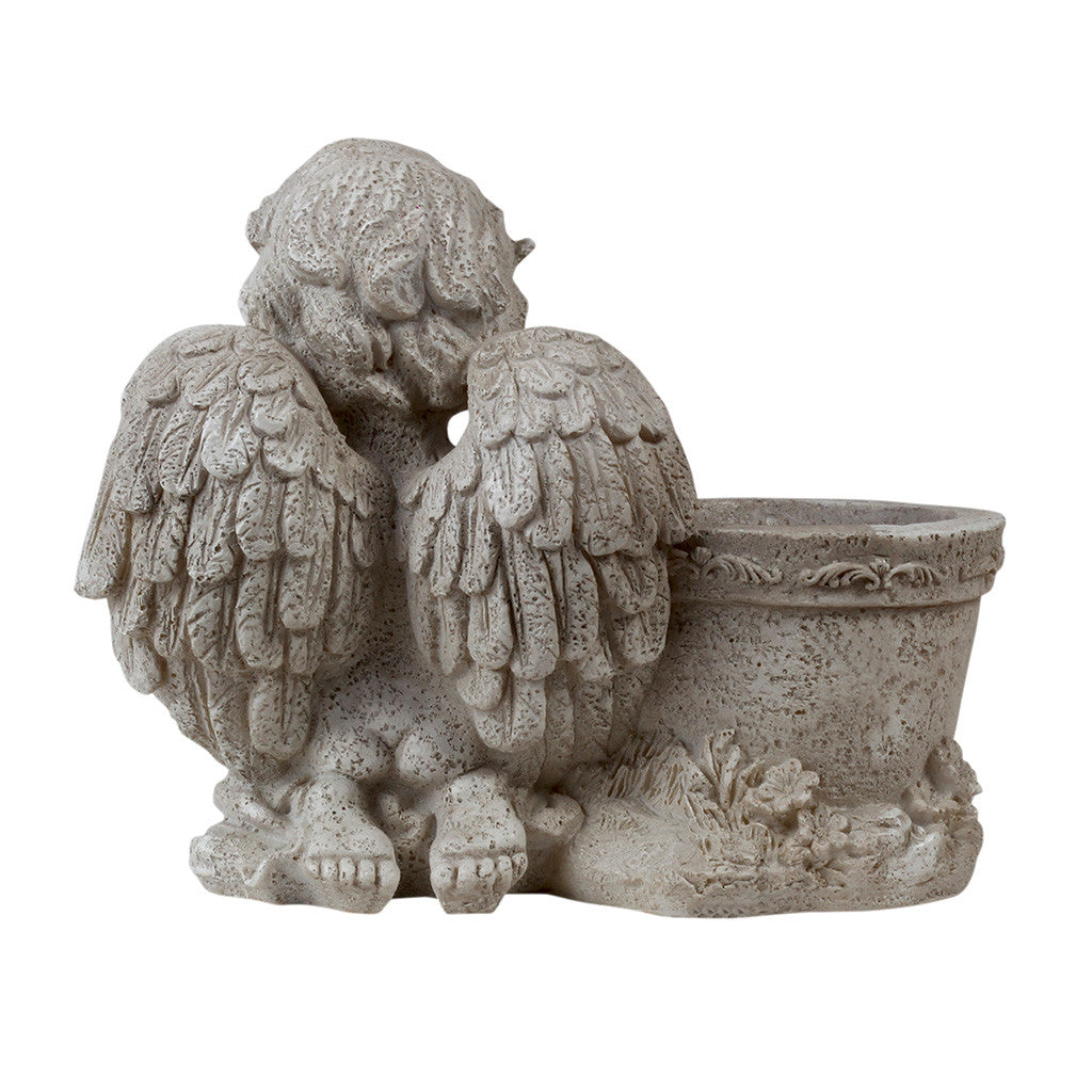 Praying Angel With Pot Garden Essentials myBageecha - myBageecha