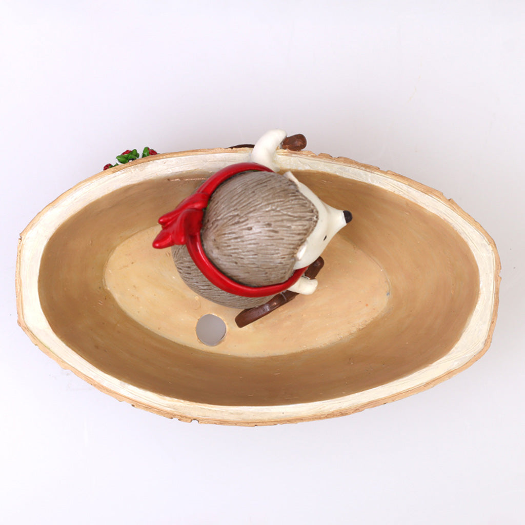 Hedgehog Rowing Boat Resin Succulent Pot - myBageecha