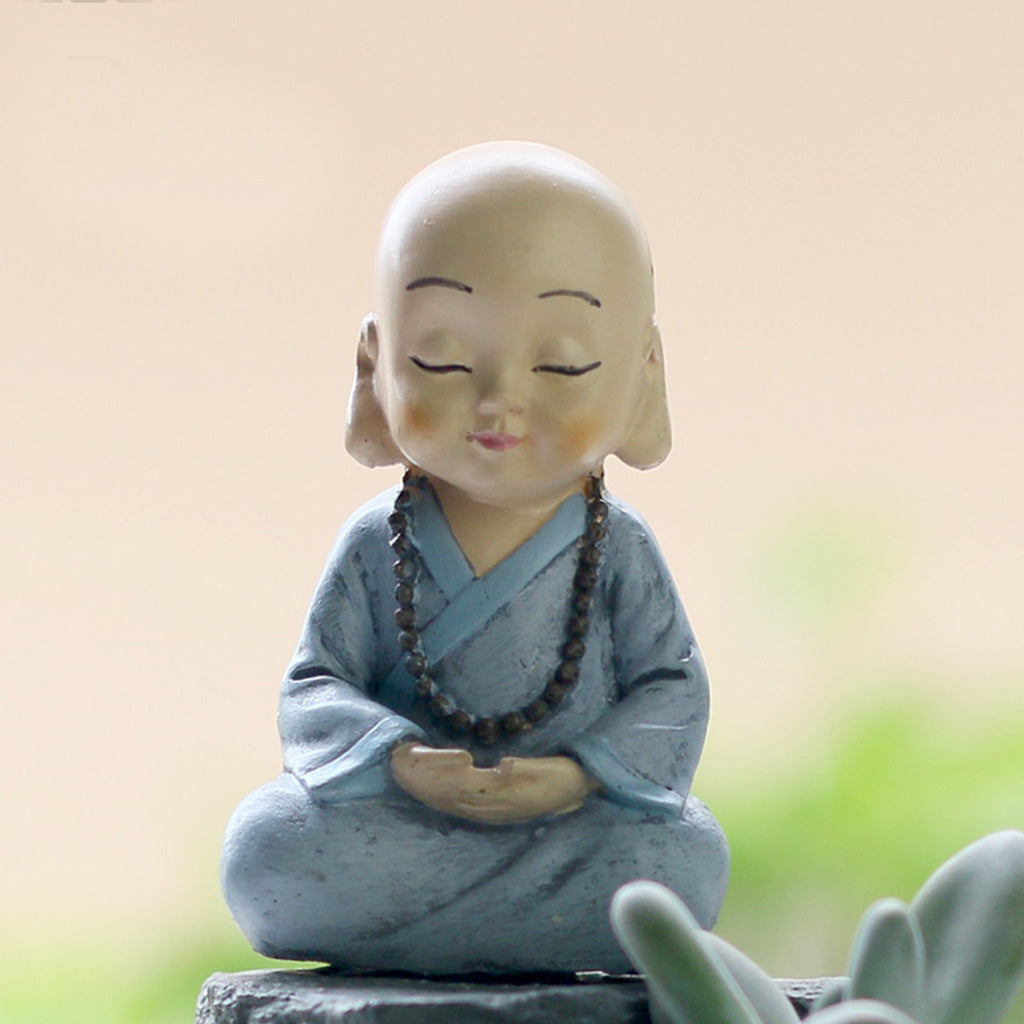 Meditating Monk Resin Succulent Pot - myBageecha