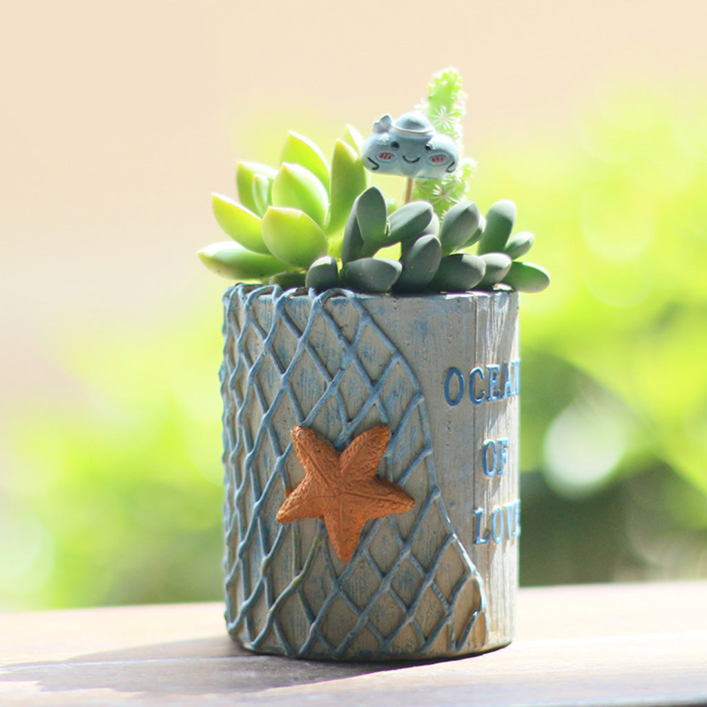 Ocean of Love Starfish Resin Succulent Pot - myBageecha