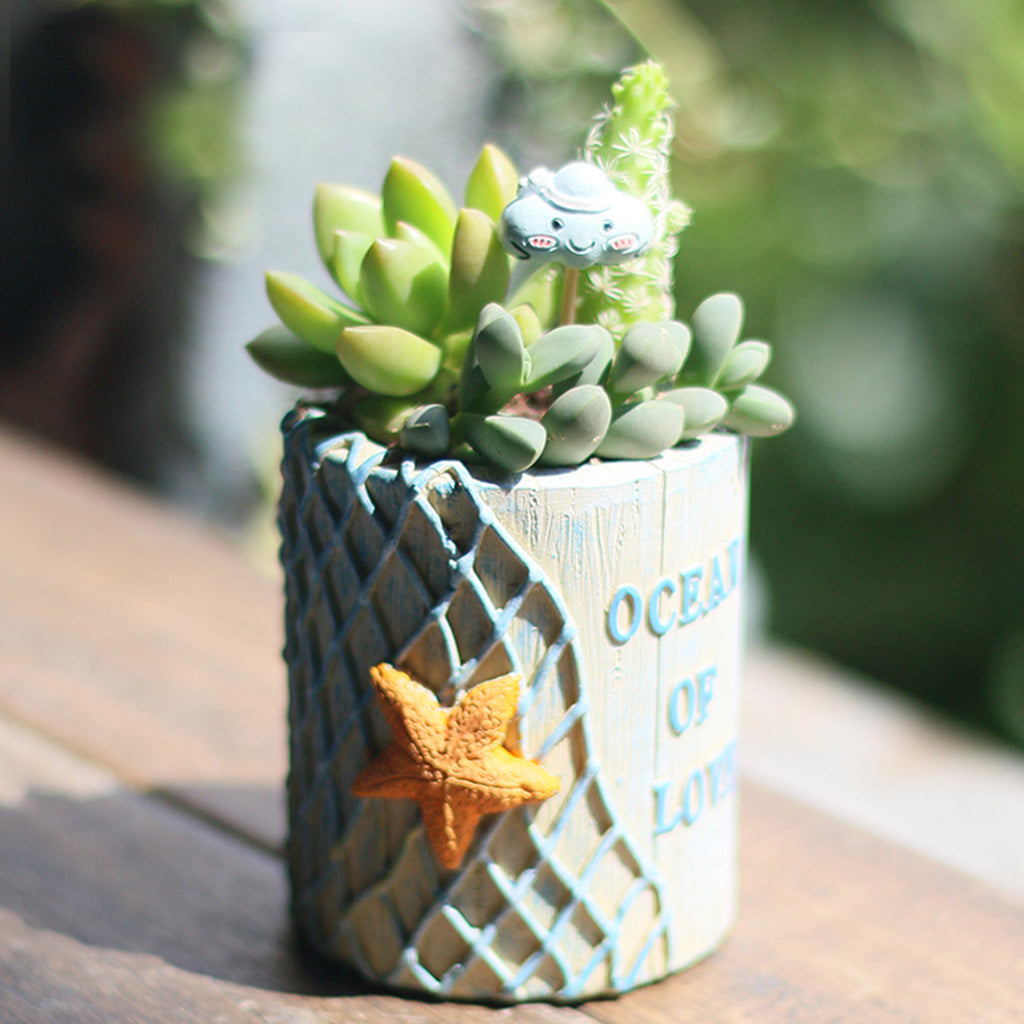 Ocean of Love Starfish Resin Succulent Pot - myBageecha