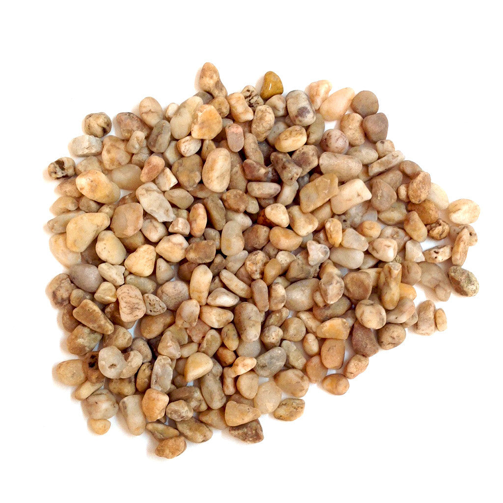 2kg River Black Tumbled Pebbles + 2kg River Beige Unpolished Pebbles Decor myBageecha - myBageecha