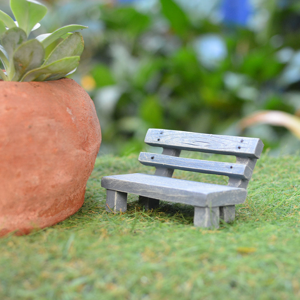 Rustic park bench miniature décor myBageecha