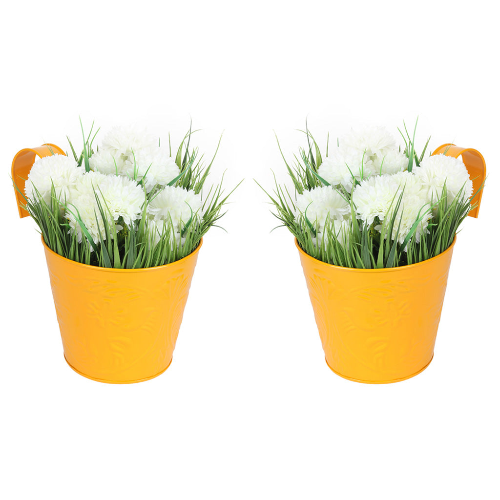 Set of 2 Hanging Railing Buckets - myBageecha