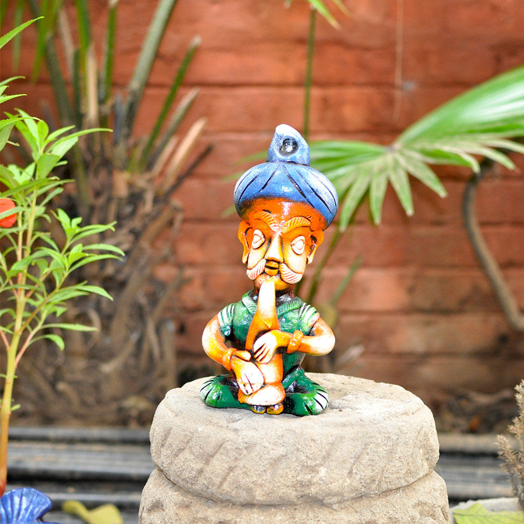 Terracotta Set of 3 Musicians Decor myBageecha - myBageecha