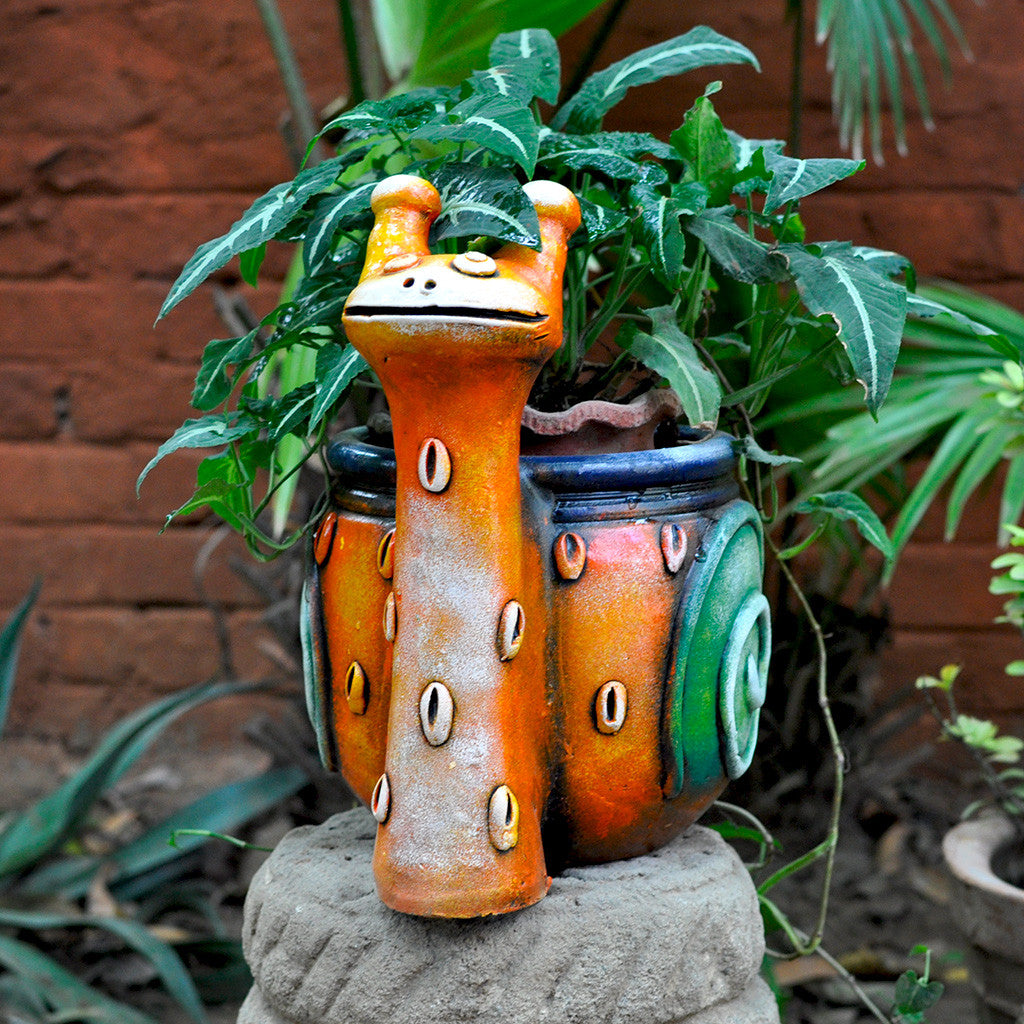 Terracotta Small Colourful Pot – myBageecha