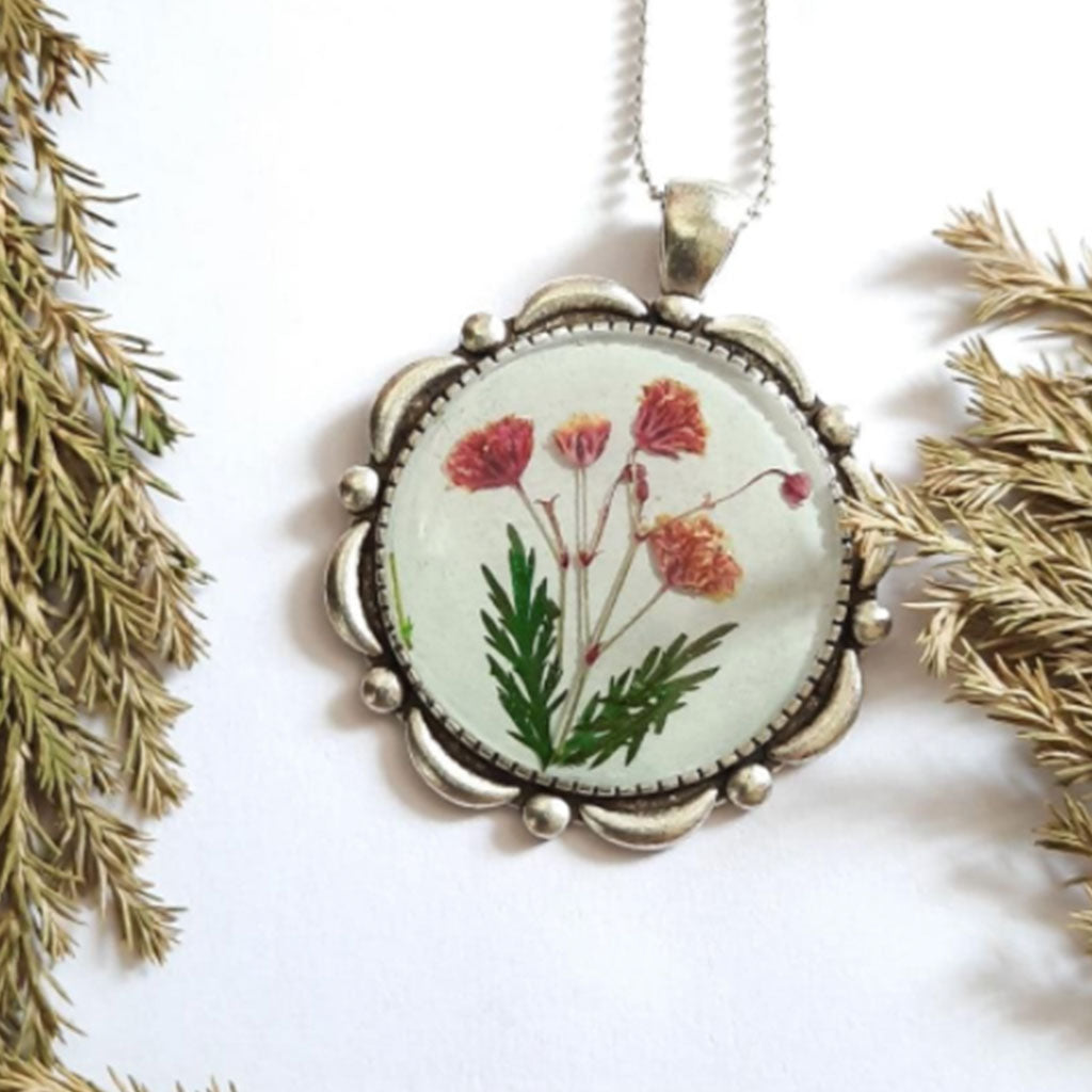 Summer Garden Real Dried Flower Necklace - myBageecha