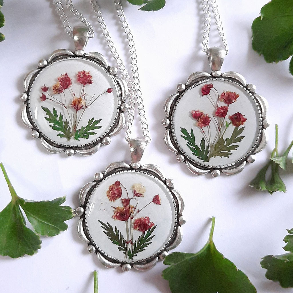 Summer Garden Real Dried Flower Necklace - myBageecha