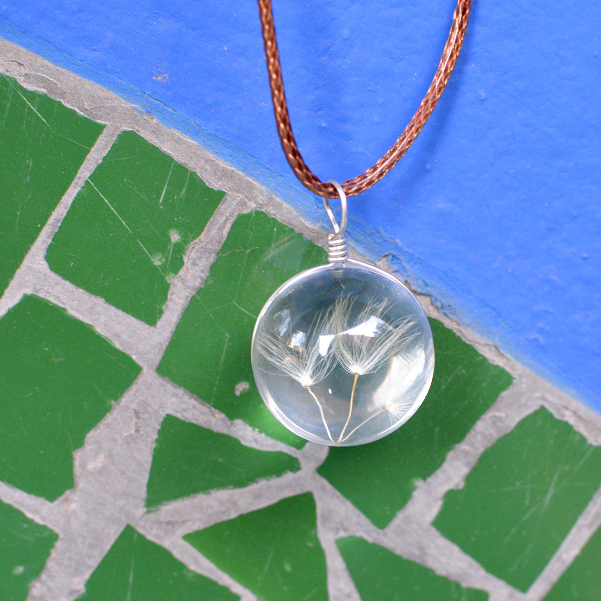 Twines of Magic Dandelion Real Seeds Necklace - myBageecha