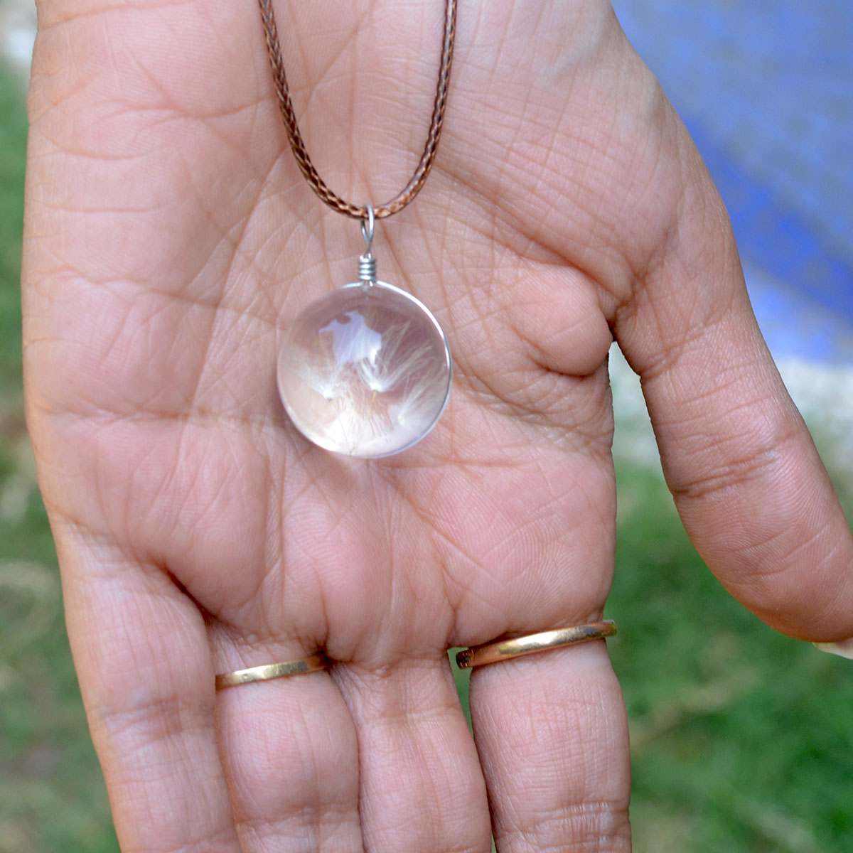 Twines of Magic Dandelion Real Seeds Necklace - myBageecha