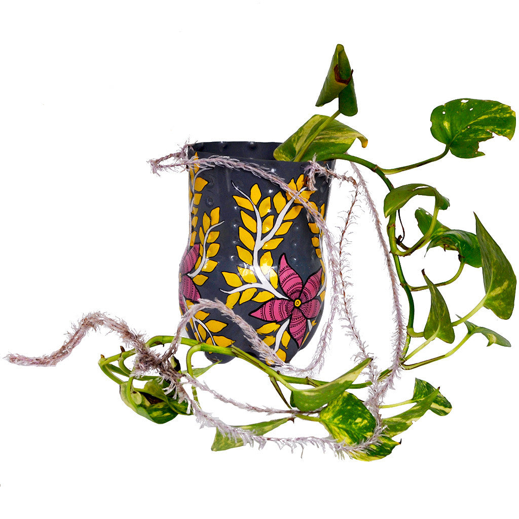 Hand-painted Vertical Pot Garden Essentials myBageecha - myBageecha