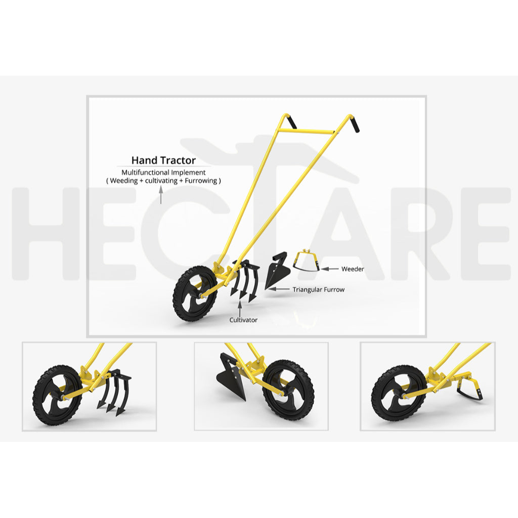 Hectare Wheel Hoe - 3-in-1 tool-myBageecha