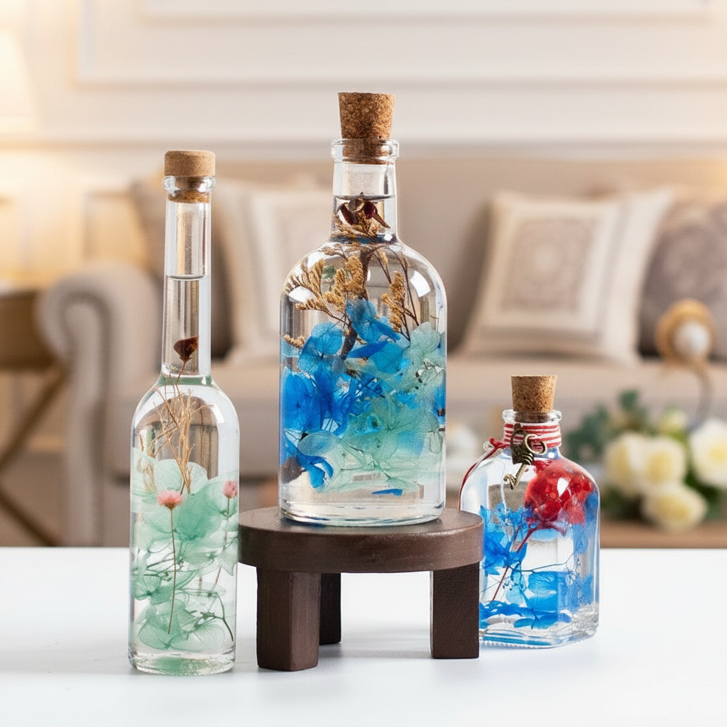 Set of The Bright Blues Tabletop Decor