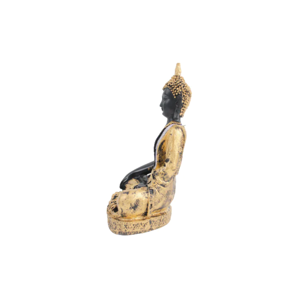 Golden Buddha Statue 11 Inch Decor - myBageecha