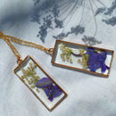 Seal the Purple Real Dried Flower Necklace