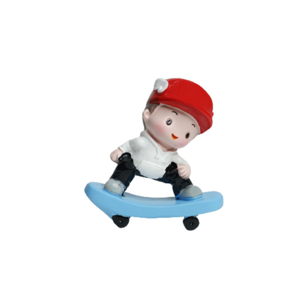 Miniature Boy on Skateboard Decor - myBageecha